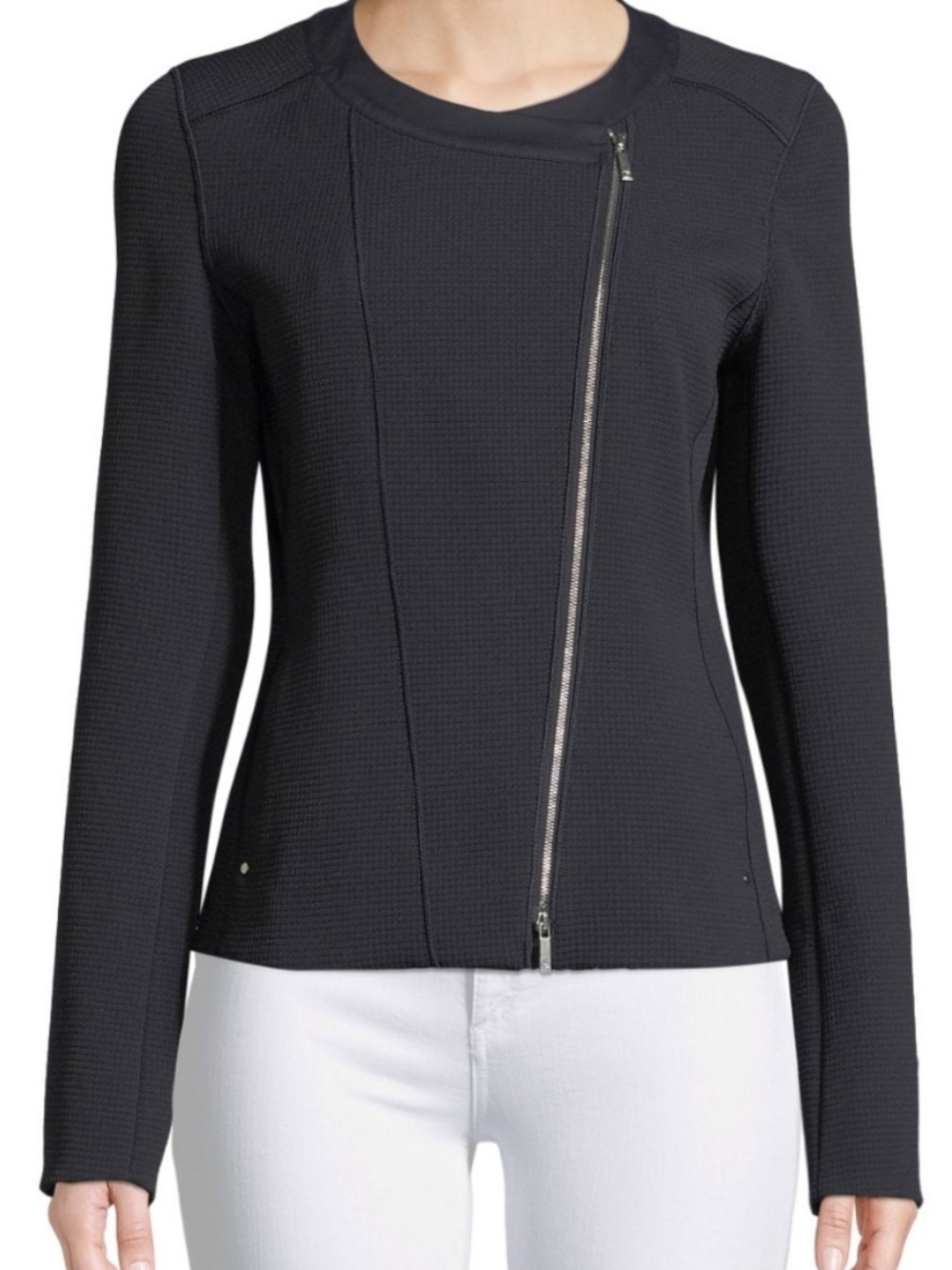 LAFAYETTE 148 ‘Trista’ Asymmetrical Zipper Blazer
